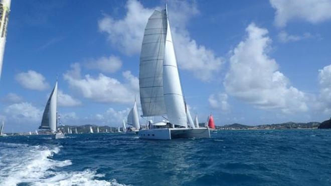 Adventure begins as the new World ARC fleet set sail from Rodney Bay © World Cruising Club